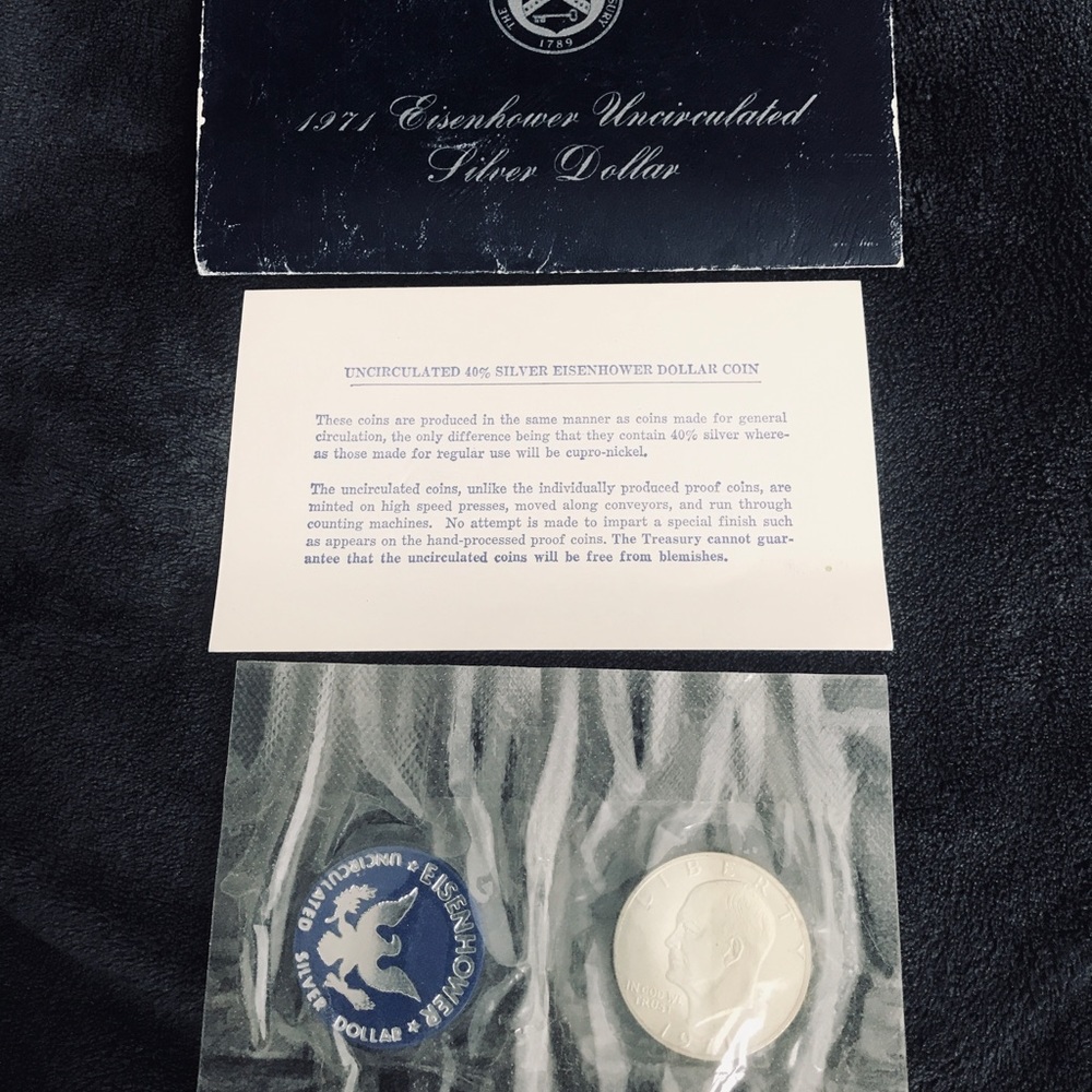 1971 Eisenhower Uncirculated Silver Dollar